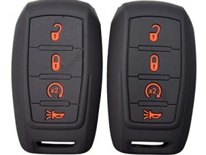 Zorratin Silicone Remote Key Fob Cover Protector for Ram 1500 2500 3500 2019 2020 2021 2022 4 buttons key