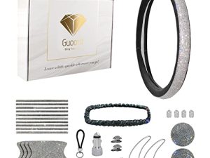 33 PCs Bling Car Accessories Set for Women