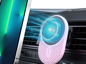 Magnetic Wireless Car Charger Vent Mount Compatible with MagSafe Case iPhone 14/14 Pro/13 Pro/12/12 Pro/Mini/Pro Max Magnet Car Charger 15W Mag Safe Phone Holder Wireless Charging Air Vent Mount