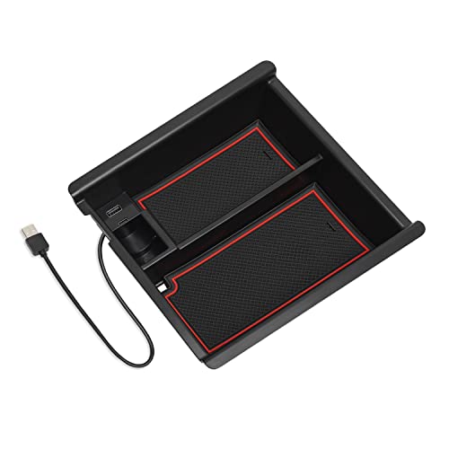 Center Console Organizer with USB Port for Toyota Tacoma Accessories 2023 2022 2021 2020 2019 2018 2017 2016 Center Console Organizer with USB Port for Toyota Tacoma Accessories 2023 2022 2021 2020 2019 2018 2017 2016