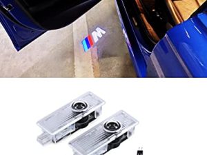 Skmuvhys 【2022 Update M Sport】 2Pcs Car Door LED Lighting Logo