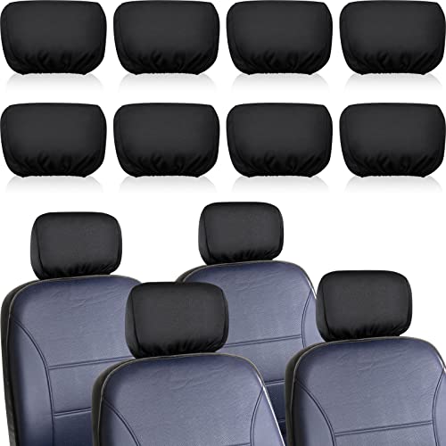 Tallew 8 Pack Universal Car Headrest Cover Car Seat Head Rest Cover Protector Car Decor Interior Vehicle Accessories Functional Headrest Cover for Car Truck Auto(Black Style) Tallew 8 Pack Universal Car Headrest Cover Car Seat Head Rest Cover Protector Car Decor Interior Vehicle Accessories Functional Headrest Cover for Car Truck Auto(Black Style)