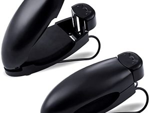 Frienda Car Sunglasses Holder Clip 2 Pieces Sunglasses Visor Clips Auto Sunglasses Holder for Car Sun Visor Glasses Holder Car Visor Clip Eyeglasses Mount for Sunglasses Car Accessories (Black)