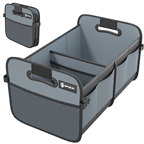 Sposuit Trunk Organizer for Car - Collapsible Trunk Storage with 11 Pockets & Reinforced Handles Sposuit Trunk Organizer for Car - Collapsible Trunk Storage with 11 Pockets & Reinforced Handles