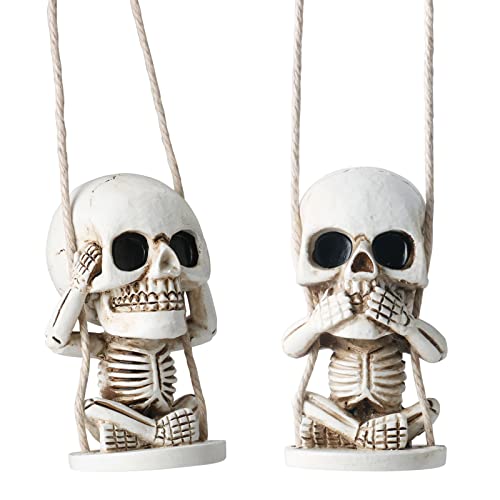 Cute Car Christmas Decorations Interior Accessories Sugar Skull Decor for Rear View Mirror Charms Cute Car Christmas Decorations Interior Accessories Sugar Skull Decor for Rear View Mirror Charms