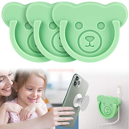 TOPGO Topsocket Car Mount for Phone Holder Cute Bear Style Silicone Grip Stand with Phone line Clasp for Collapsible Socket User Used on Dashboard TOPGO Topsocket Car Mount for Phone Holder Cute Bear Style Silicone Grip Stand with Phone line Clasp for Collapsible Socket User Used on Dashboard