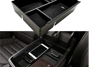 EVTIME Center Console Organizer fit for VW Atlas and Cross Sport 2018 2019 2020 2021 2022 2023 Interior Storage Box Accessories (Console Organizer)