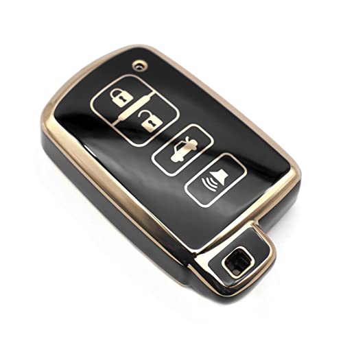 FEYOUN Key Fob Cover Compatible with Toyota Avalon Camry Corolla RAV4 Sequoia Highlander Smart 4 Buttons TPU Remote Keyless Key Fob Case Protection Shell Accessories FEYOUN Key Fob Cover Compatible with Toyota Avalon Camry Corolla RAV4 Sequoia Highlander Smart 4 Buttons TPU Remote Keyless Key Fob Case Protection Shell Accessories