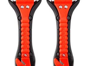 Car Safety Hammer Set of 2 Emergency Escape Tool Auto Car Window Glass Hammer Breaker and Seat Belt Cutter Escape 2-in-1 for Family Rescue & Auto Emergency Escape Tools