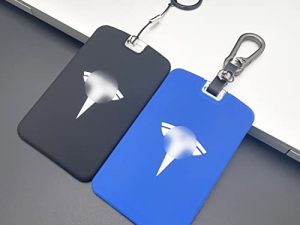 TANDRIVE 2PCS Silicone Key Card Holder Case Compatible with Tesla Model 3 and Model Y，Key Protector Cover Accessories Including Key Chain