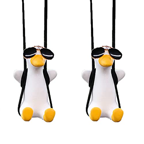 2 Pcs Super Cute Swing Duck Mirror Hanging Car Interior Accessories car Rearview Mirror Pendant Decoration 2 Pcs Super Cute Swing Duck Mirror Hanging Car Interior Accessories car Rearview Mirror Pendant Decoration