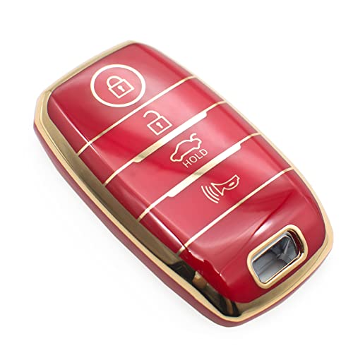 FEYOUN Key Fob Cover Compatible with Kia Forte Koup NIRO Optima Rio Sorento Soul Sportage Smart 4 Buttons TPU Remote Keyless Key Fob Case Protection Shell Accessories FEYOUN Key Fob Cover Compatible with Kia Forte Koup NIRO Optima Rio Sorento Soul Sportage Smart 4 Buttons TPU Remote Keyless Key Fob Case Protection Shell Accessories