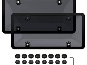 EWBN Black Plastic License Plate Frame