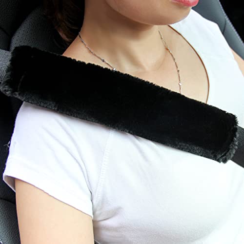 Amooca Soft Faux Sheepskin Seat Belt Shoulder Pad for a More Comfortable Driving Amooca Soft Faux Sheepskin Seat Belt Shoulder Pad for a More Comfortable Driving