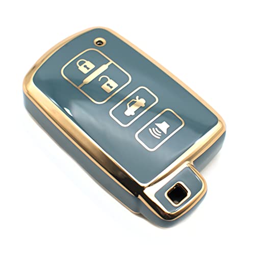 FEYOUN Key Fob Cover Compatible with Toyota Avalon Camry Corolla RAV4 Sequoia Highlander Smart 4 Buttons TPU Remote Keyless Key Fob Case Protection Shell Accessories FEYOUN Key Fob Cover Compatible with Toyota Avalon Camry Corolla RAV4 Sequoia Highlander Smart 4 Buttons TPU Remote Keyless Key Fob Case Protection Shell Accessories