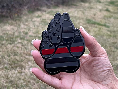 eVerHITCH American Metal Flag Dog Paw K9 Unit Auto Fender Emblem for Cars Trucks (3"x4" eVerHITCH American Metal Flag Dog Paw K9 Unit Auto Fender Emblem for Cars Trucks (3"x4"