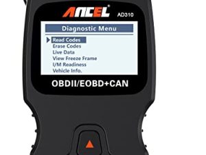 ANCEL AD310 Classic Enhanced Universal OBD II Scanner Car Engine Fault Code Reader CAN Diagnostic Scan Tool-Black