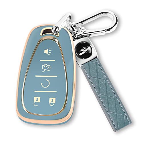 QBUC for Chevy Key Fob Cover for Chevrolet Equinox Malibu Traverse Blazer Camaro Impala Cruze Volt Bolt Sonic Trax Tahoe QBUC for Chevy Key Fob Cover for Chevrolet Equinox Malibu Traverse Blazer Camaro Impala Cruze Volt Bolt Sonic Trax Tahoe