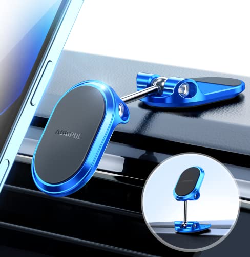 Magnetic Phone Holder for Car Metal Multi-Functional 6X Magnets Cell Phone Mount Double 360° Rotation Desk Phone Holder Magnet Car Mount Suitable for Dashboard Screens Compatible with All Phone Blue Magnetic Phone Holder for Car Metal Multi-Functional 6X Magnets Cell Phone Mount Double 360° Rotation Desk Phone Holder Magnet Car Mount Suitable for Dashboard Screens Compatible with All Phone Blue