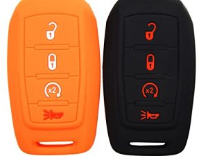 Zorratin Silicone Remote Key Fob Cover Protector for Ram 1500 2500 3500 2019 2020 2021 2022 4 buttons key