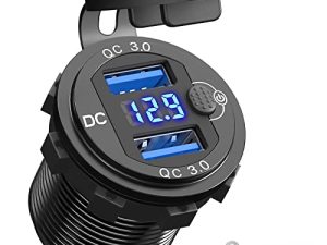 12V USB Outlet Dual Quick Charge 3.0