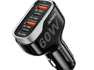 SUNDA 60W USB C Fast Car Charger