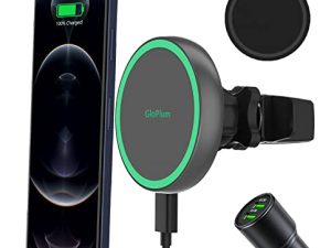Magnetic Wireless Car Charger Mount Compatible with Magsafe iPhone 13/ iPhone 12/12 Mini/12 Pro/12 Pro Max