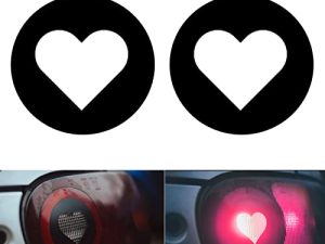 Car Heart Tailight Decal for Mazda MX5 Miata