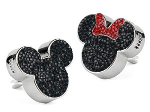 2pack Crystal Bling Sparking Car Fragrance Mickey Mouse Car Diffusser Air Freshener with Vent Clip (Black)