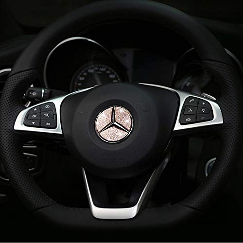 TopDall Steering Wheel Bling Crystal Emblem Accessory Interior Decal Sticker Compatible for Mercedes-Benz TopDall Steering Wheel Bling Crystal Emblem Accessory Interior Decal Sticker Compatible for Mercedes-Benz