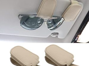 SUNCARACCL 2 Pack Sunglass Holder for Car Visor