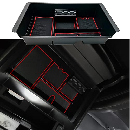 JOJOMARK Center Console Tray Organizer Compatible with 2014-2018 GMC Sierra Accessories JOJOMARK Center Console Tray Organizer Compatible with 2014-2018 GMC Sierra Accessories