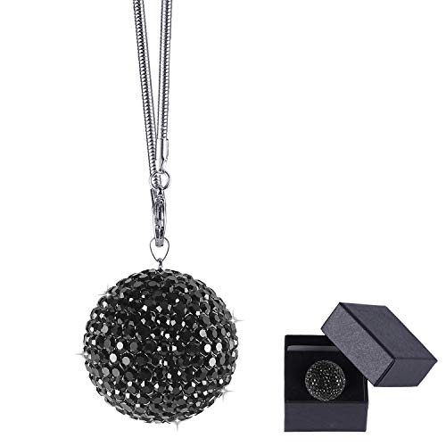 JUSTTOP Crystal Ball Car Rear View Mirror Charm JUSTTOP Crystal Ball Car Rear View Mirror Charm