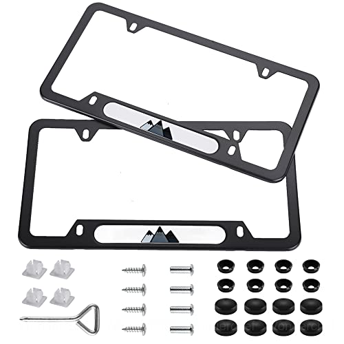 Beiyashopp 2 Pack Tri-Color 3 Color Sport License Plate Cover Frames Holder with Screw Caps for Toyota Tacoma TRD 4Runner Tundra Rav4 Highlan Beiyashopp 2 Pack Tri-Color 3 Color Sport License Plate Cover Frames Holder with Screw Caps for Toyota Tacoma TRD 4Runner Tundra Rav4 Highlan