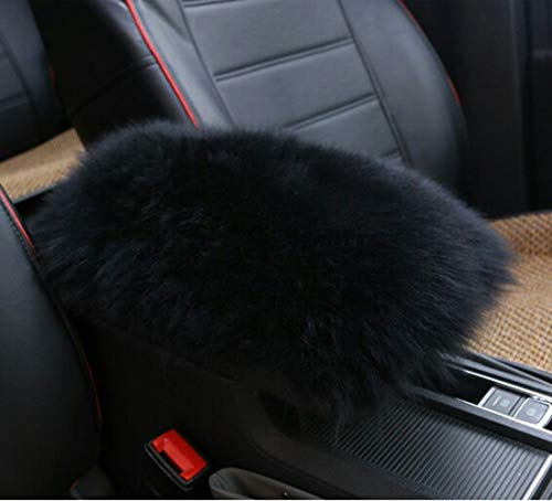 Forala Auto Center Console Pad Furry Sheepskin Wool Car Armrest Seat Box Cover Protector Universal Fit (W-Black) Forala Auto Center Console Pad Furry Sheepskin Wool Car Armrest Seat Box Cover Protector Universal Fit (W-Black)