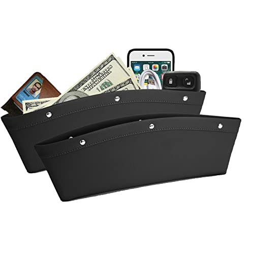 lebogner 2 Pack Car Seat Gap Filler Premium PU Full Leather Seat Console Organizer lebogner 2 Pack Car Seat Gap Filler Premium PU Full Leather Seat Console Organizer