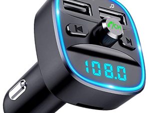 [Upgraded] COMSOON Bluetooth FM Transmitter for Car