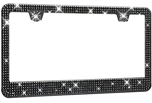 Aujen License Plate Frame - Lastingly Bling License Plate Frame Aujen License Plate Frame - Lastingly Bling License Plate Frame