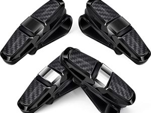 4 Pieces Glasses Holders for Car Sun Visor