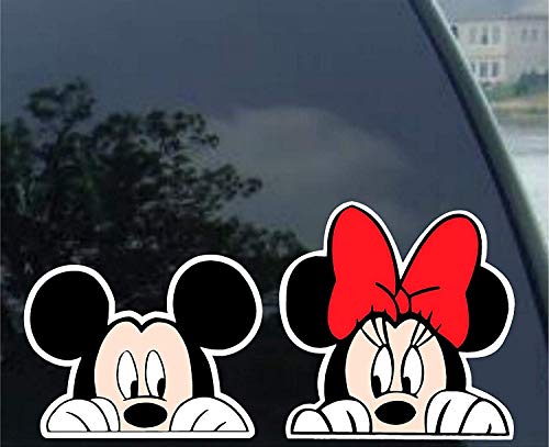 Mickey Mouse and Minnie Mouse Combo Decal Sticker by Universal Tagline Mickey Mouse and Minnie Mouse Combo Decal Sticker by Universal Tagline