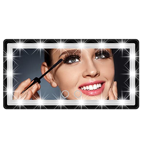 Car Visor Mirror Car Vanity Mirror Interior Car Accessories Car Mirror with LED Lights Car Accessories for Women Dimmable Touch Screen Universal for Car Truck SUV Car Visor Mirror Car Vanity Mirror Interior Car Accessories Car Mirror with LED Lights Car Accessories for Women Dimmable Touch Screen Universal for Car Truck SUV