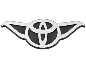 Toyoda Plastic Auto Emblem - [Silver][5.75'' x 2.25'']