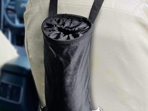 EcoNour Car Trash Can (2 Pack) | Car Trash Bag Hanging with Elastic Opening & Easy Mount | Auto Garbage Can with Waterproof Oxford Material | Car Can Accessories for Home