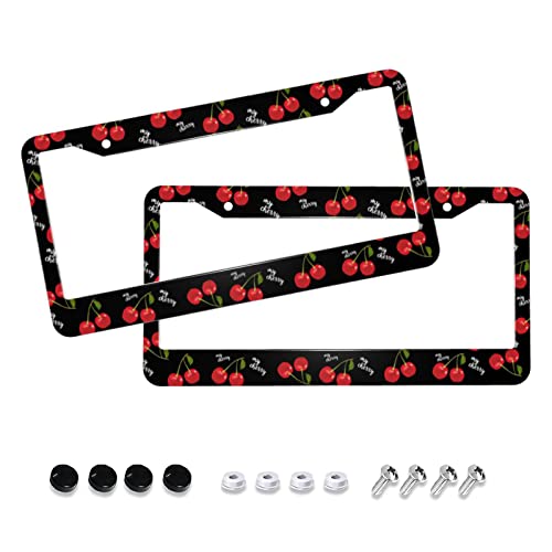 Cherry License Plate Frame Cherry License Plate Frame