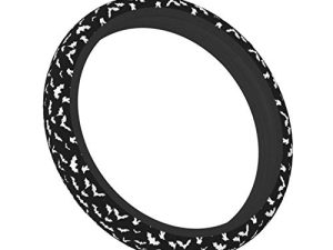 Gdewcro Bats Halloween Goth Auto Car Elastic Steering Wheel Cover