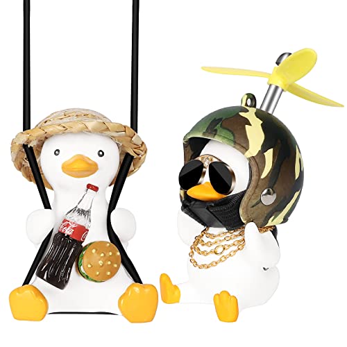 2Pcs Swinging Duck Car Hanging Ornament 2Pcs Swinging Duck Car Hanging Ornament