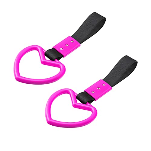 Fekey&JF 2PCS Tsurikawa Rings Heart-Shaped Car Hand Strap Fekey&JF 2PCS Tsurikawa Rings Heart-Shaped Car Hand Strap
