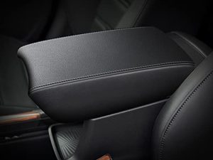 AOMSAZTO Automotive Center Console Cover for Honda CR-V Faux Leather Car Armrest Cover Seat Box Protector Custom Fit Compatible for CRV Car Accessories (2017-2022