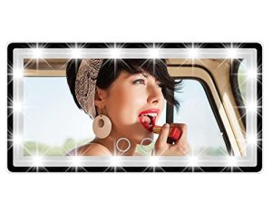 Car Visor Mirror Car Vanity Mirror Interior Car Accessories Car Mirror with LED Lights Car Accessories for Women Dimmable Touch Screen Universal for Car Truck SUV