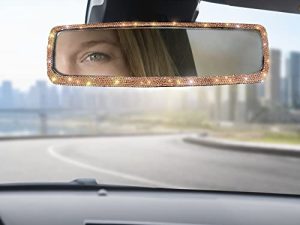 Bling Rhinestone Car Rear View Mirror